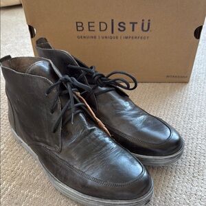 BED|STU Black Chukka Boots Leather